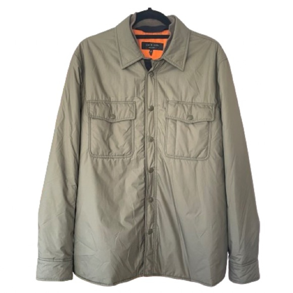 NWOT Rag & Bone Green Collared Button Up Jacket Men’s XL